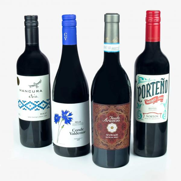 Simply Red 4 Bottle Wine Pack